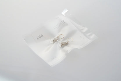 TOFUs earring / 3粒  3 grains